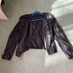 Zara Woman faux leather jacket